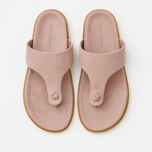 NEW Free People Mika Footbed Sandals Leather in Orchid Ice Suede Size 11